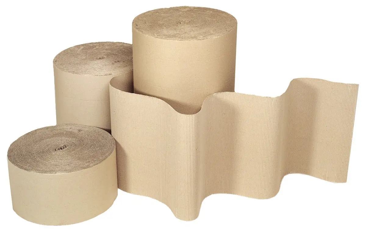 Rolls of single-face corrugated board